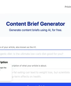 Content brief generator