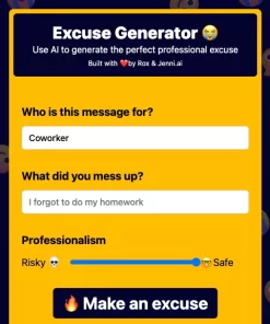 Excuse Generator