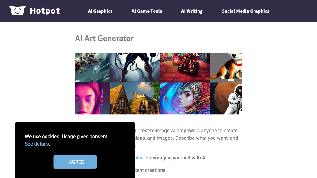 Hotpot Art Generator - AI Wiki Tools