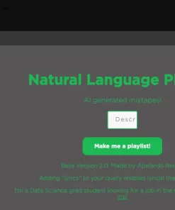 Natural Language Playlist