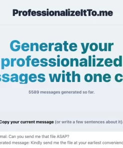 Professionalize It To Me