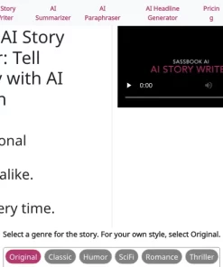Sassbook AI Story generator
