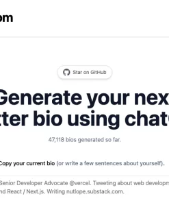 Twitter Bio Generator